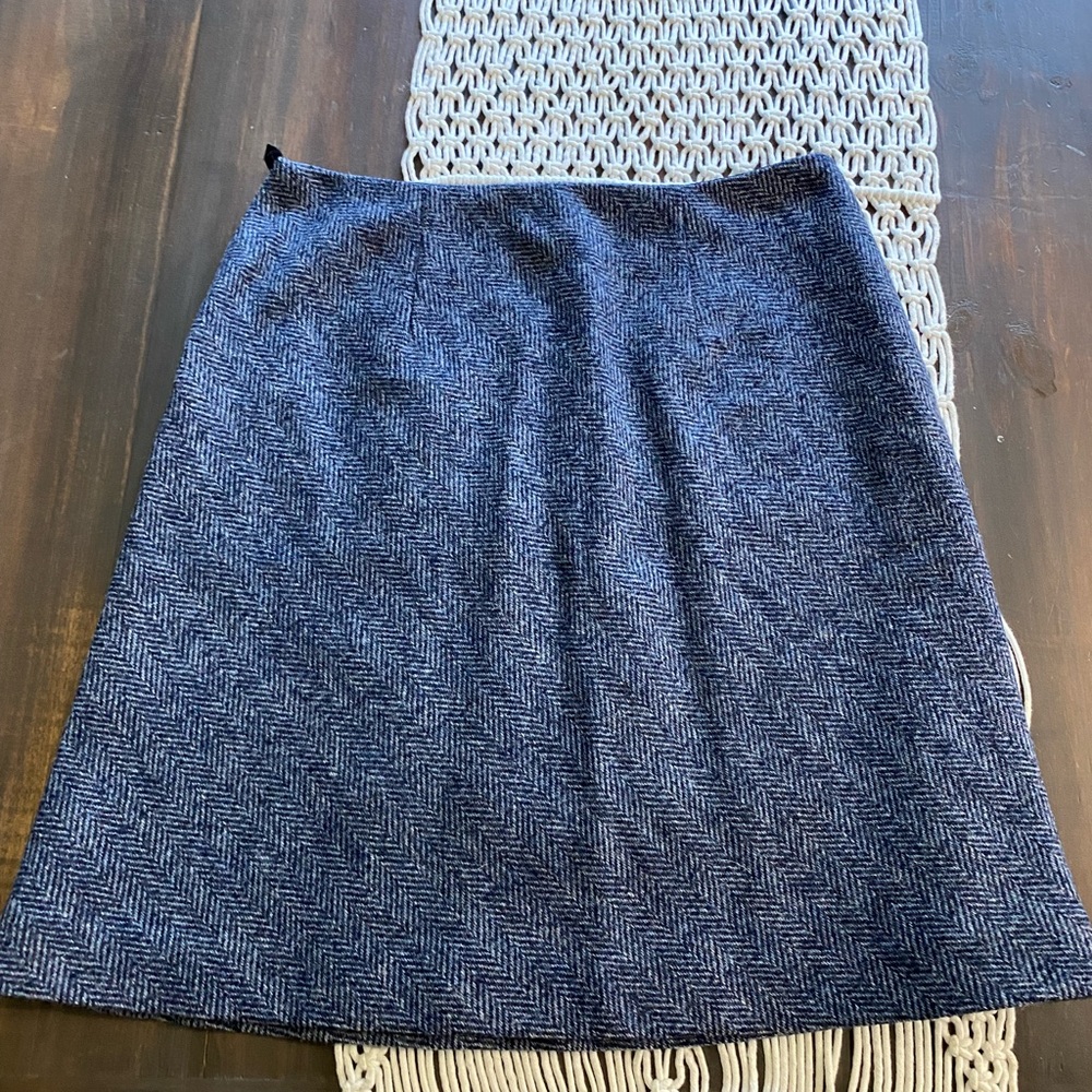 Vintage Brooks Brothers herringbone lined skirt